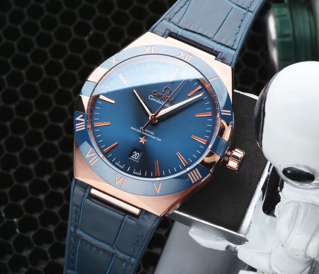 Blue Gold - Blue Leather - Automatic - 41mm