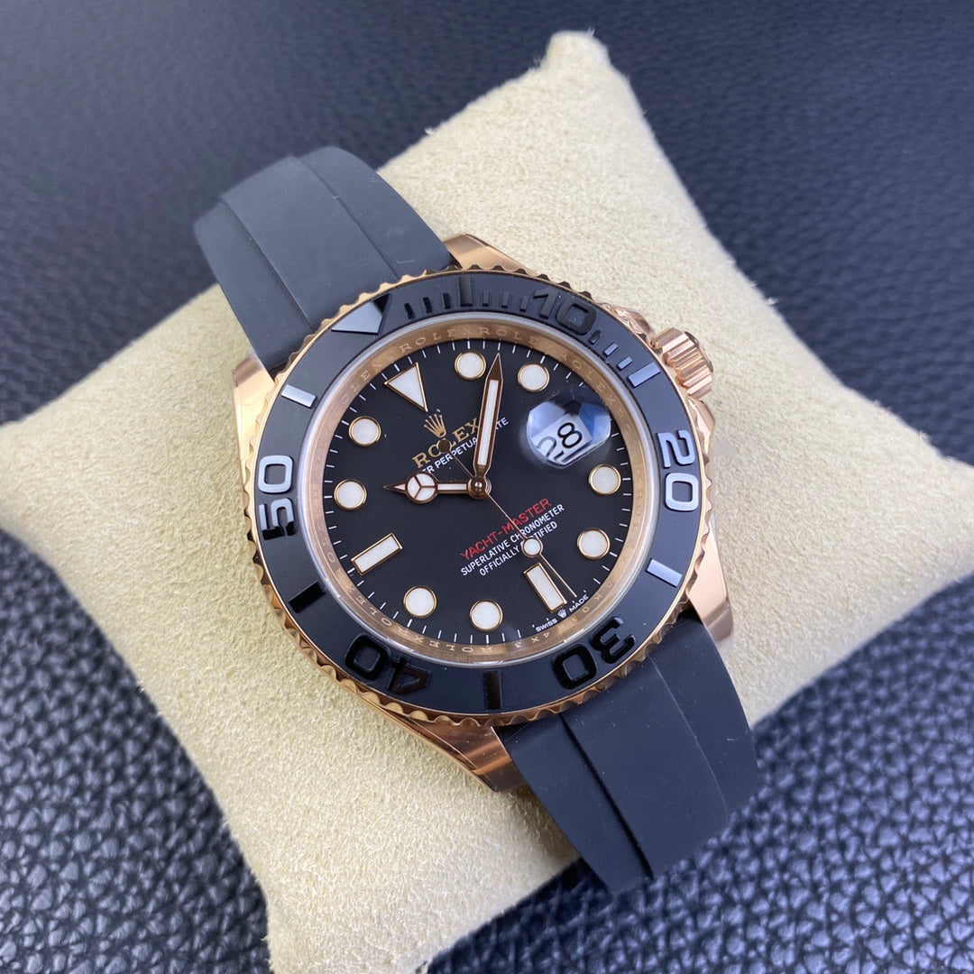 C-Factory -Black Rosegold- Black Rubber- Automatic - 40mm