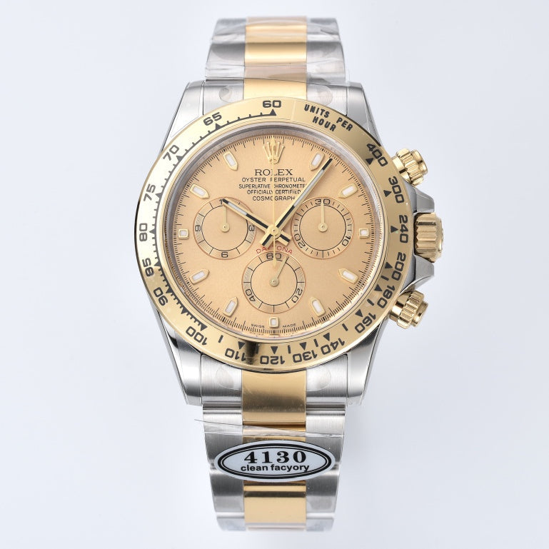 Chronograph -C-Factory -Yellow Steel- Silver 904L Steel- Automatic - 40mm